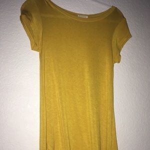 Mustard Yellow T-shirt Dress